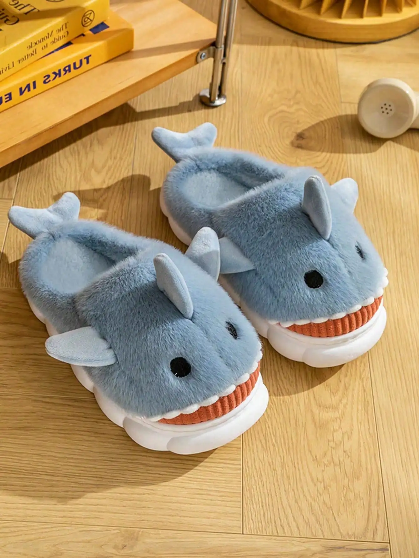 Plush shark slippersā - Image 2